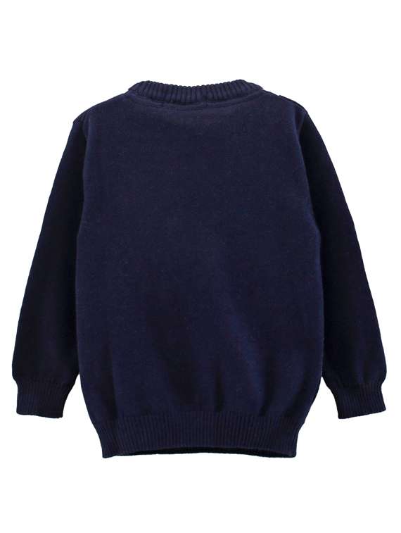 round neck printed wool sweater - 18691941 -  Standard Image - 1