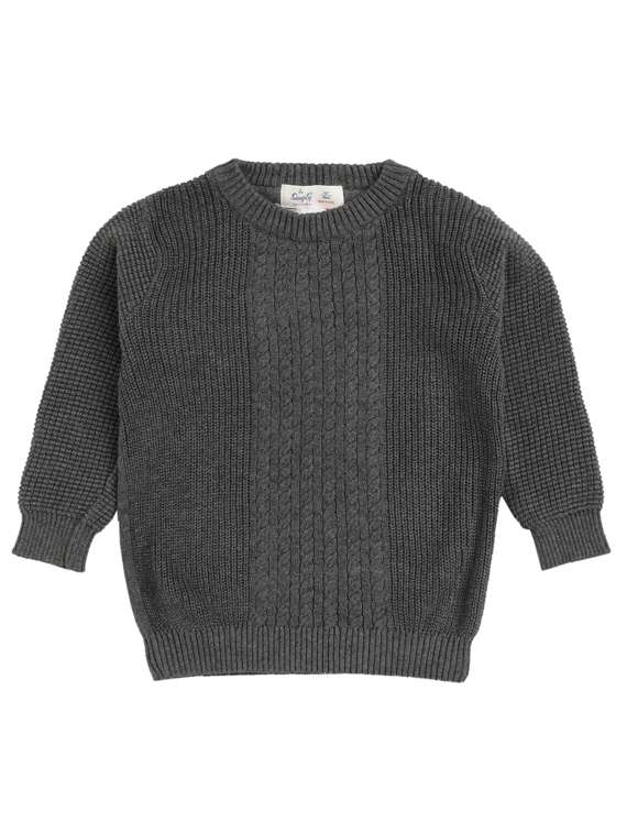 boys round neck printed wool sweater - 18691945 -  Standard Image - 1