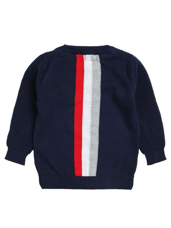 boys round neck printed wool sweater - 18691952 -  Standard Image - 1