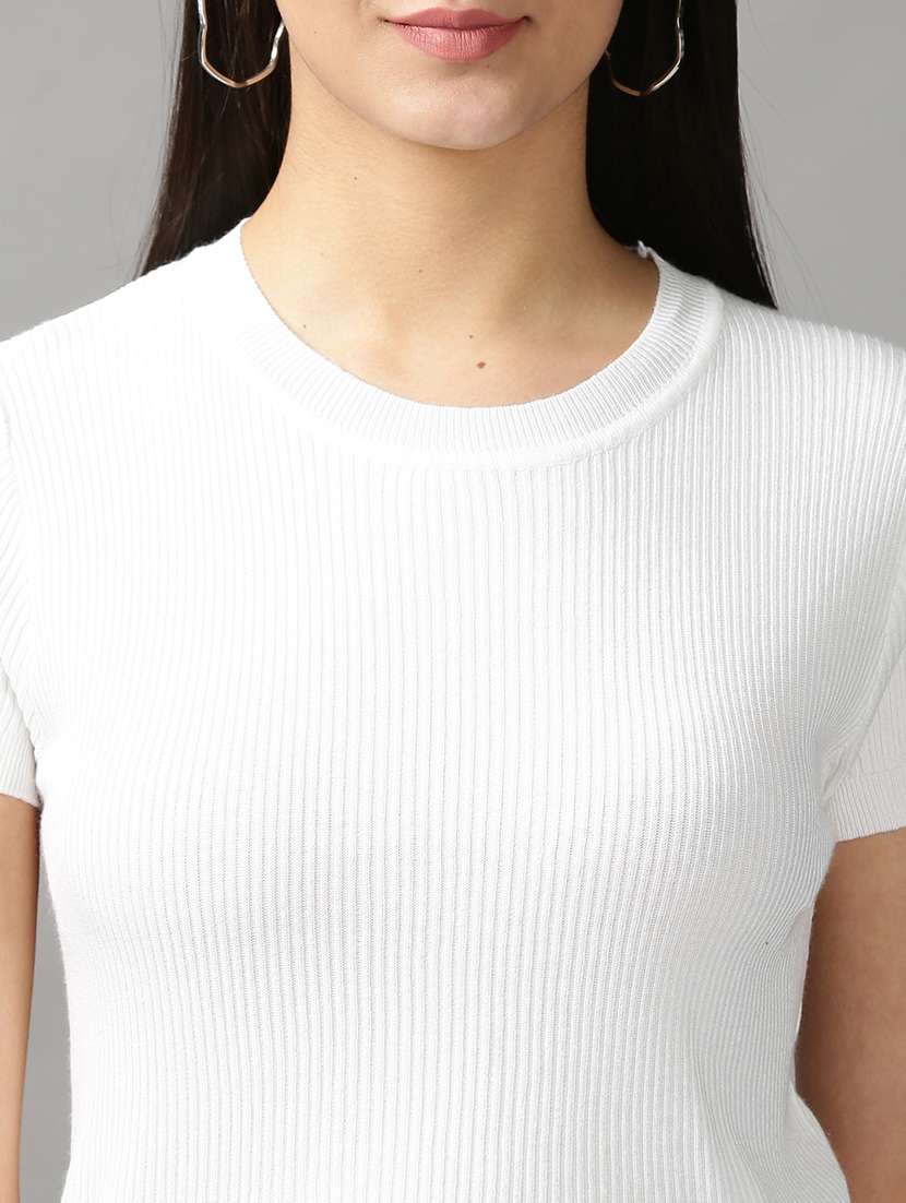 women's high-low round neck top - 18692216 -  Standard Image - 4