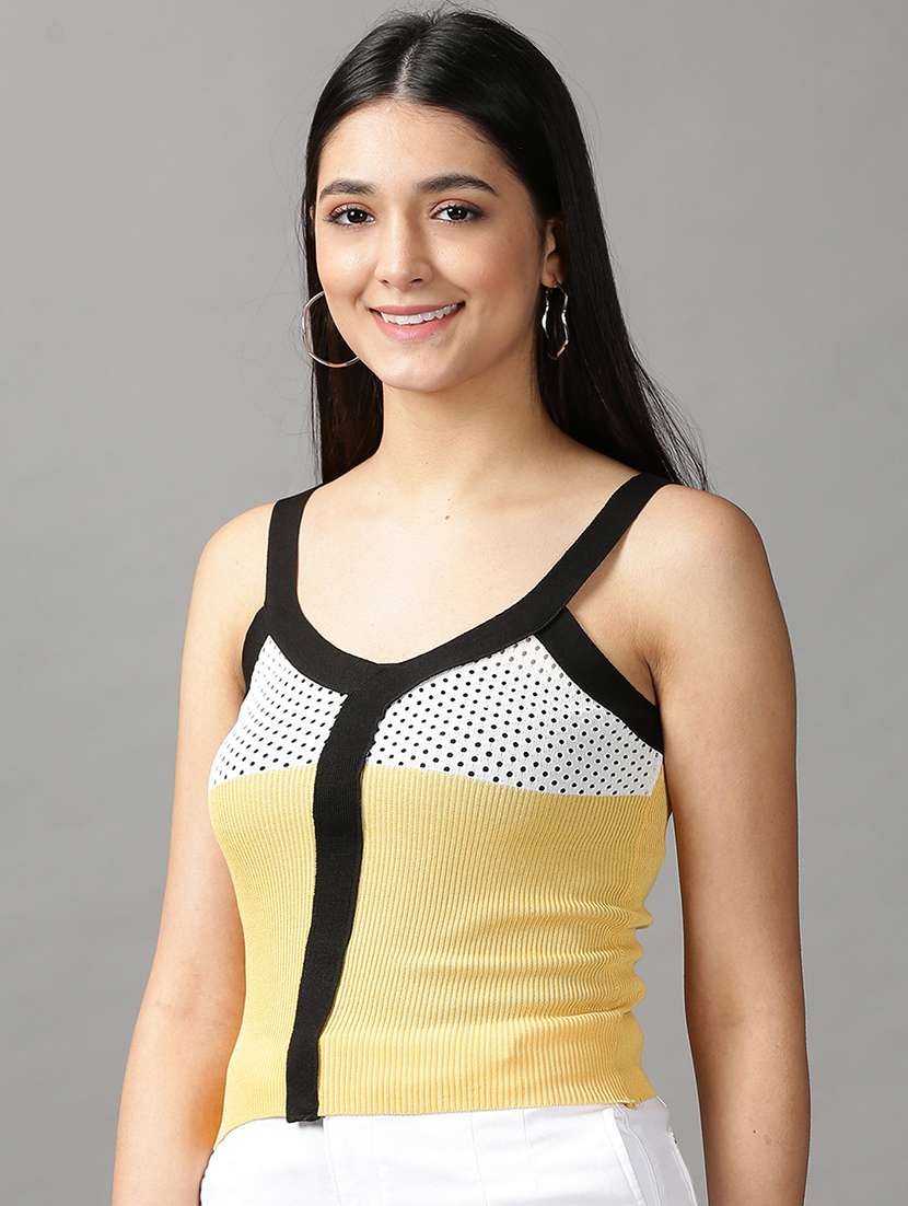 women's tank top scoop neck top - 18692232 - Standard Image - 1