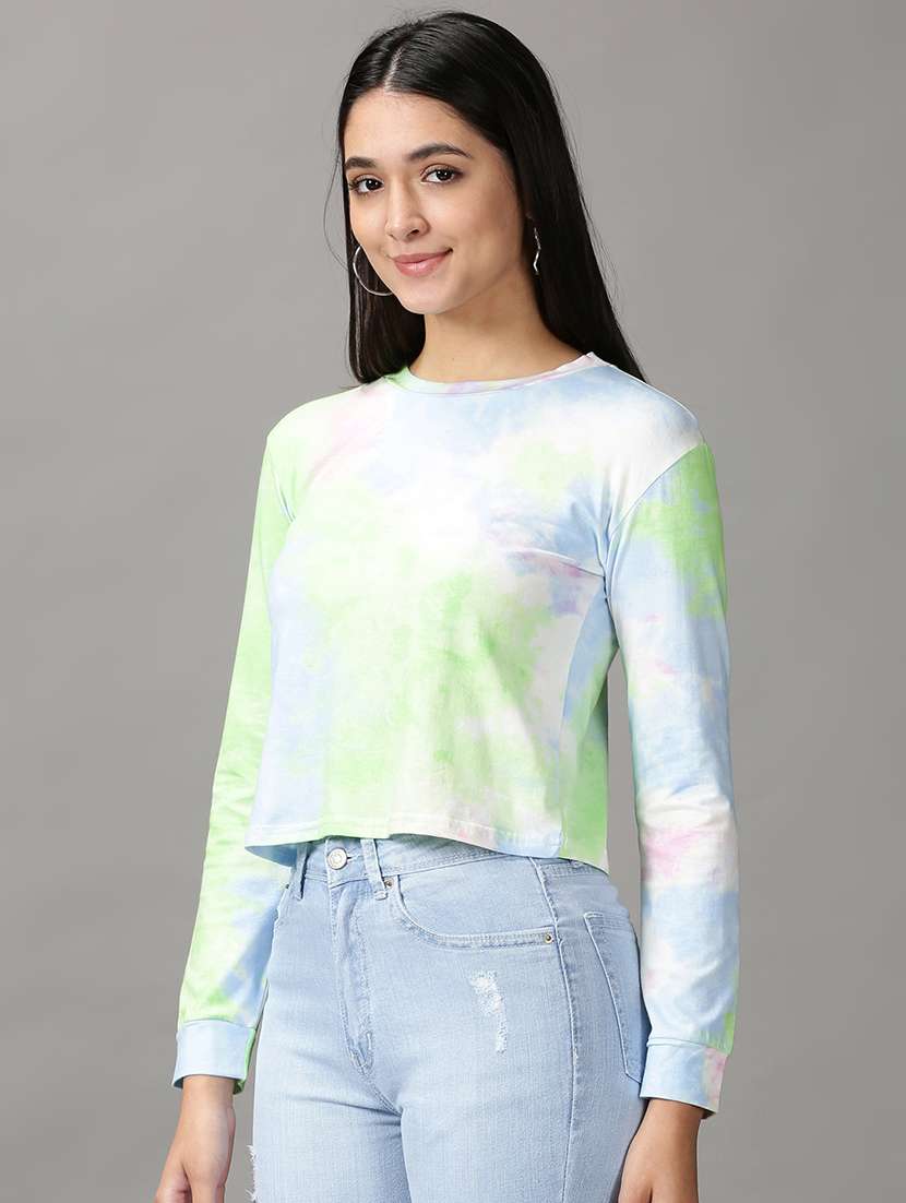 women's all over print crew neck t-shirt - 18692265 -  Standard Image - 1