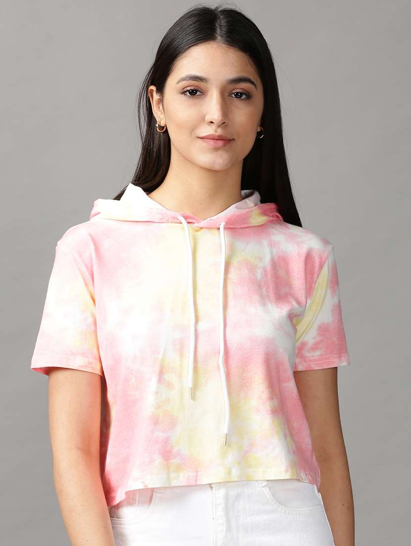 women's all over print hooded t-shirt