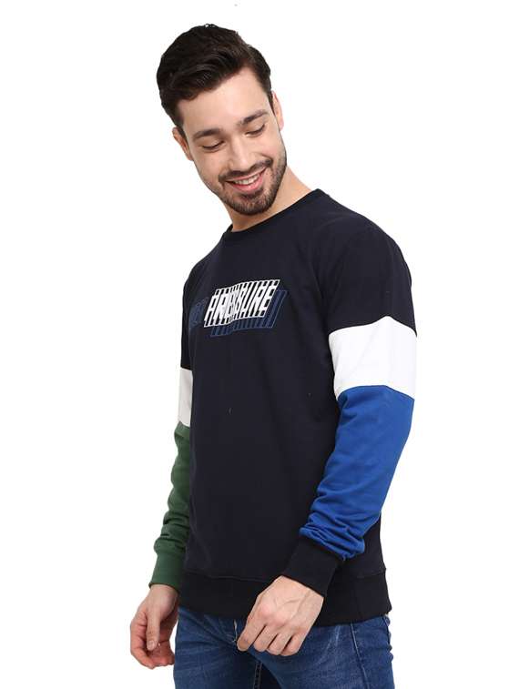 mens color block sweatshirt - 18692329 -  Standard Image - 1