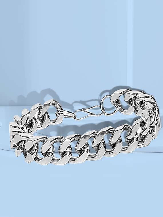 silver metal bangle bracelet