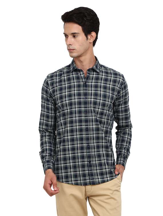 mens checks casual shirt