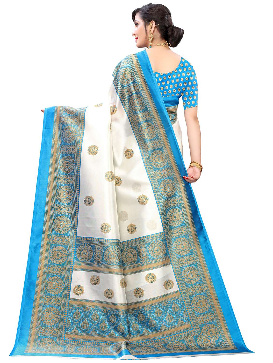 printed mysore silk saree with blouse - 18692813 -  Standard Image - 1