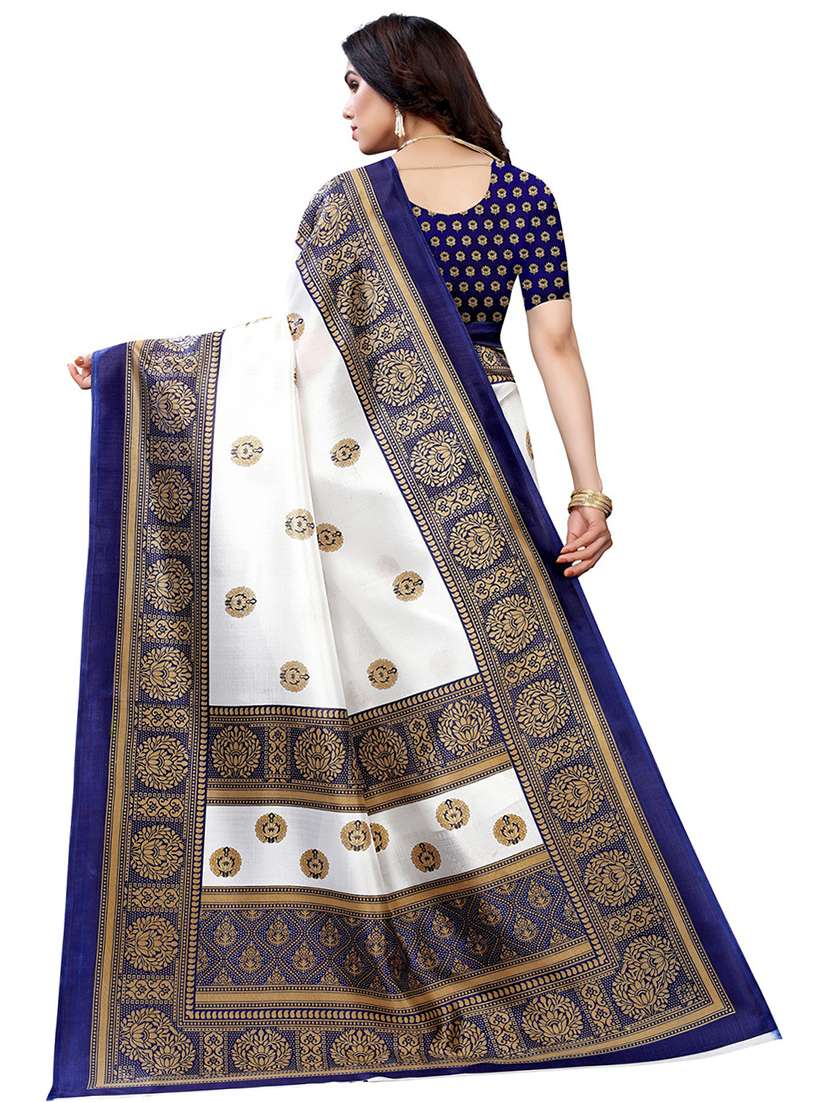 multi colored cotton silk kanjivaram saree with blouse - 18692922 -  Standard Image - 1