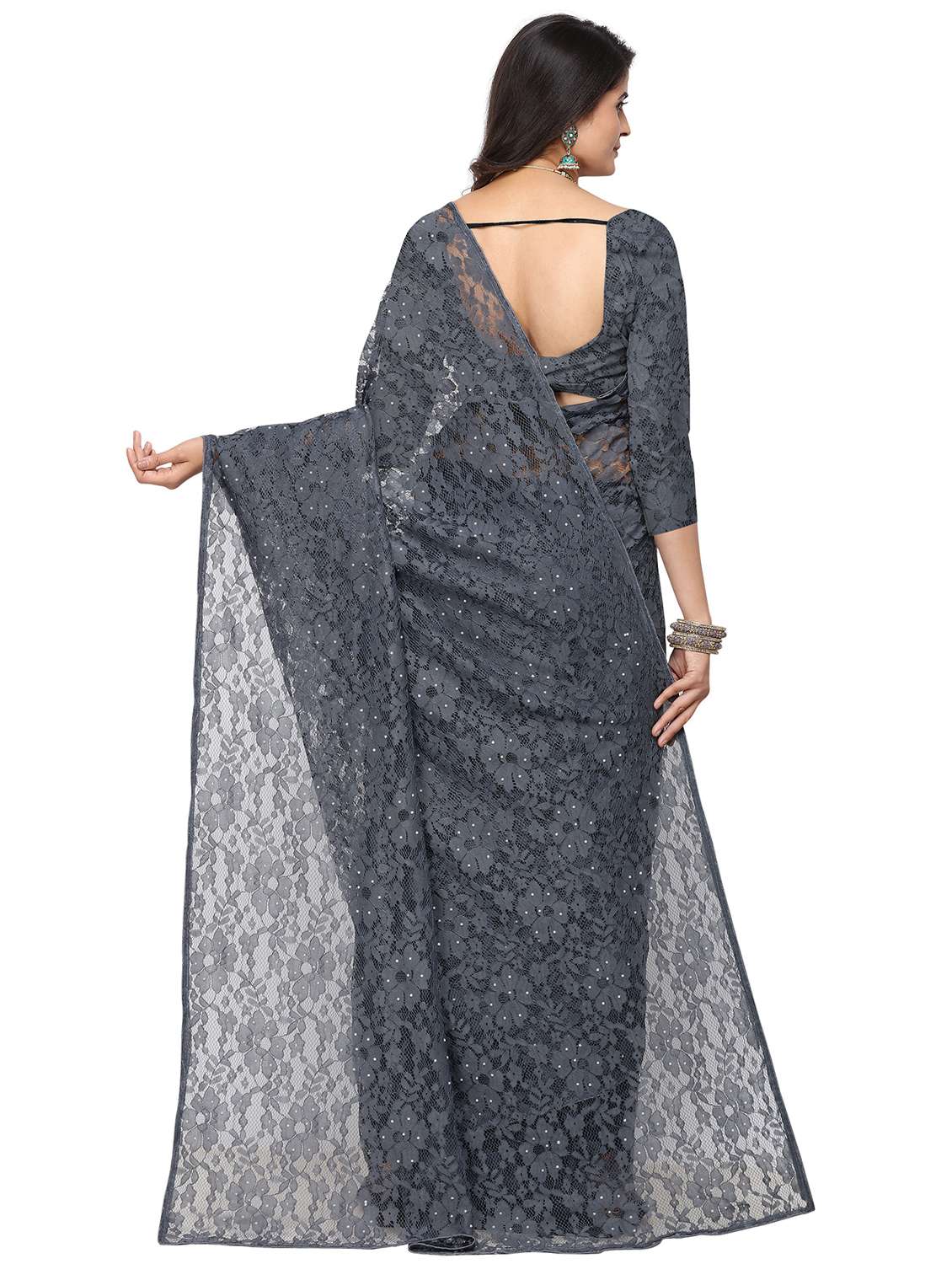 women self design embellished saree with blouse - 18692982 -  Standard Image - 1