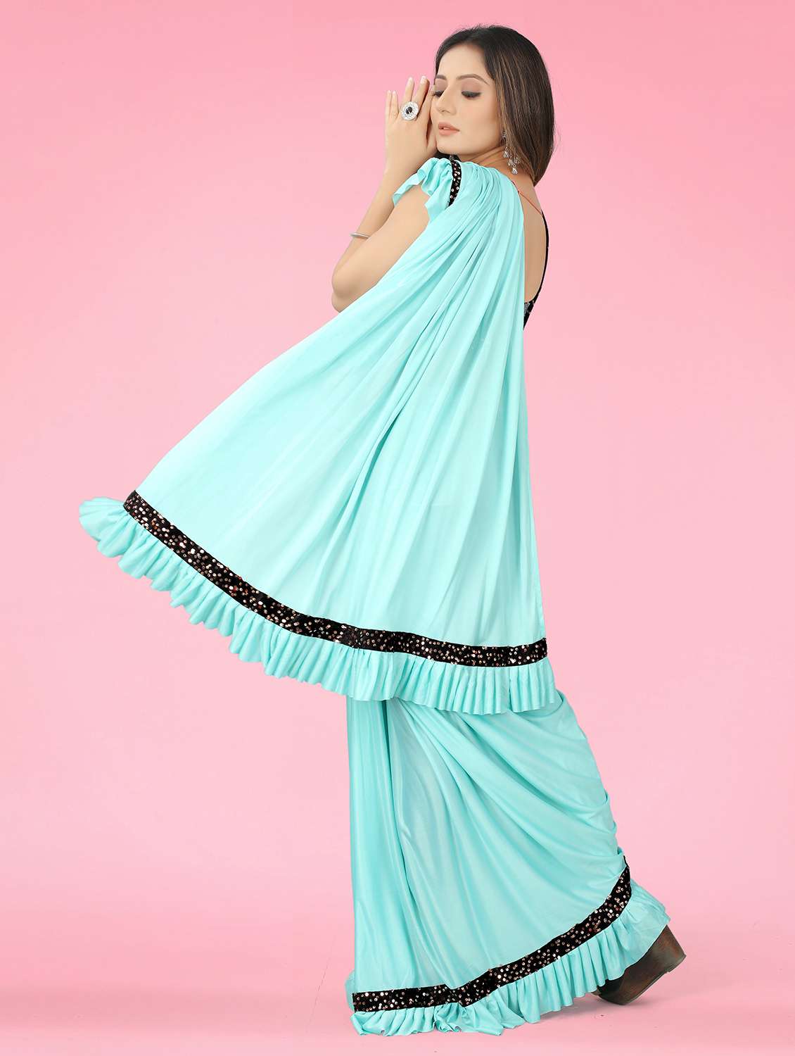 women's embellished saree with blouse - 18693484 -  Standard Image - 1