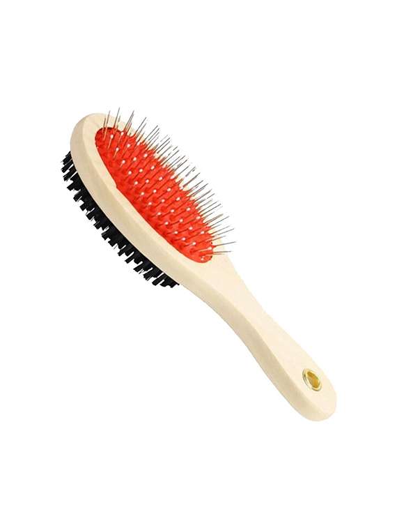 multi colored plastic pet comb brush - 18696939 -  Standard Image - 1