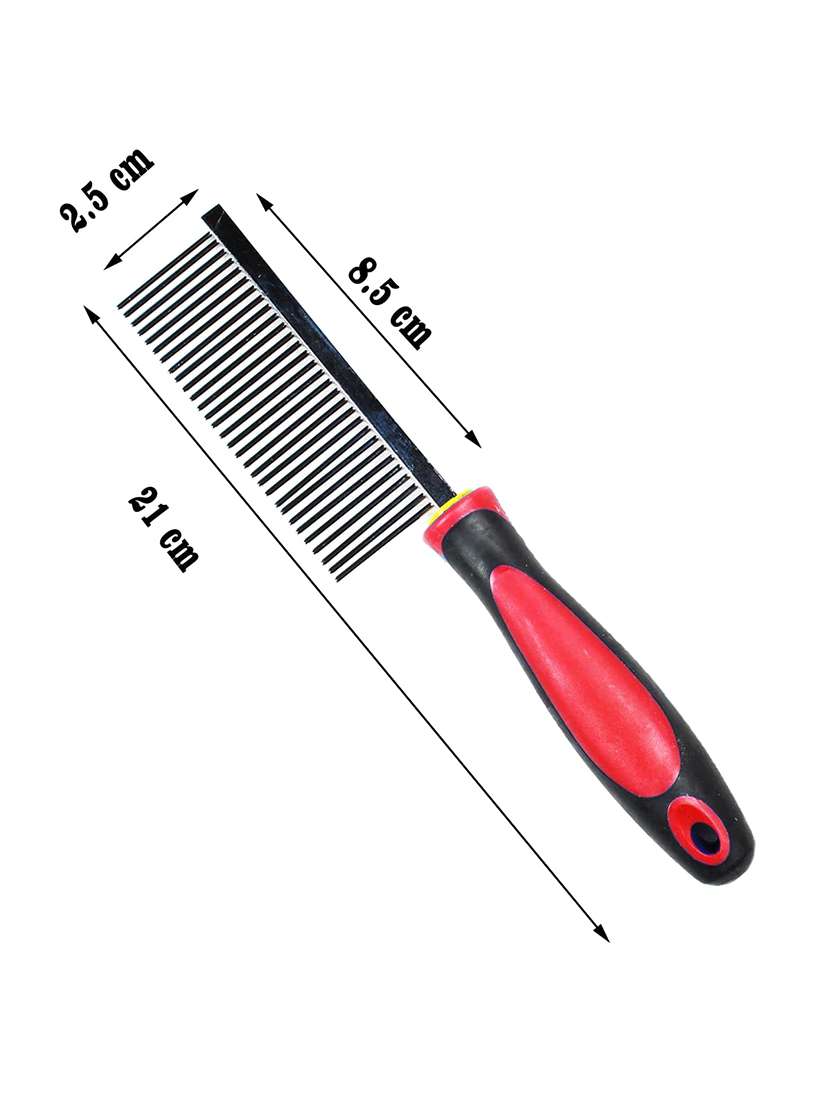 red steel pet comb brush - 18697137 -  Standard Image - 1
