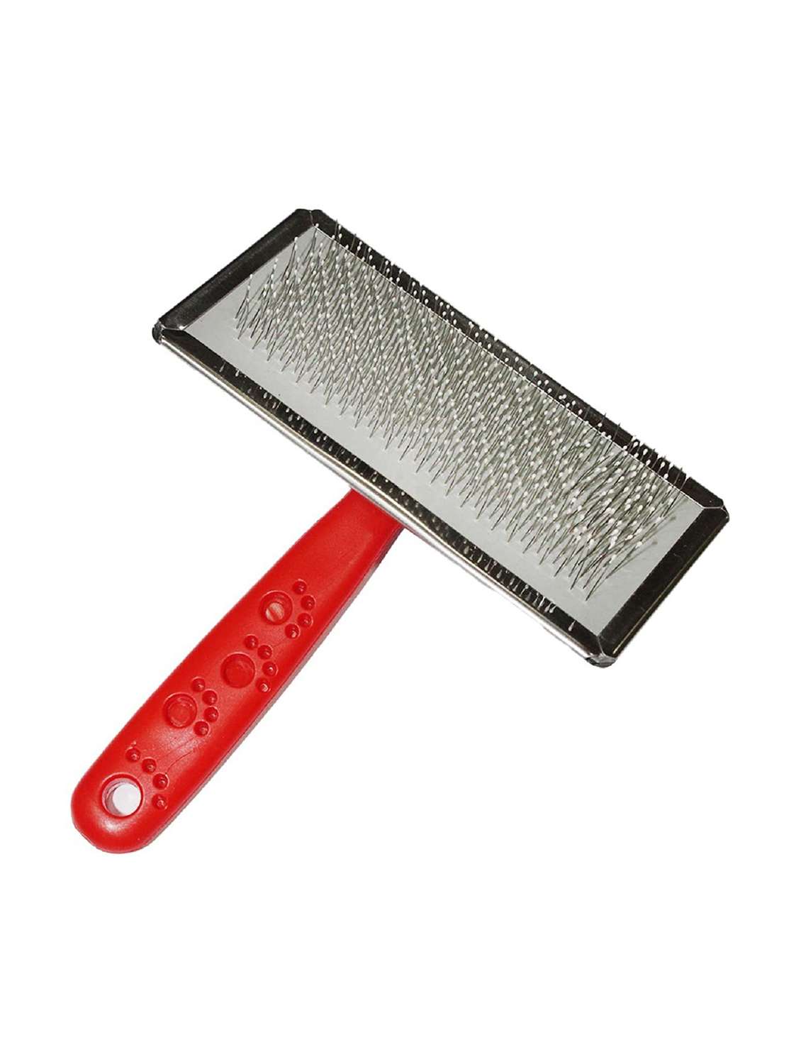 red plastic pet comb brush - 18697138 -  Standard Image - 1