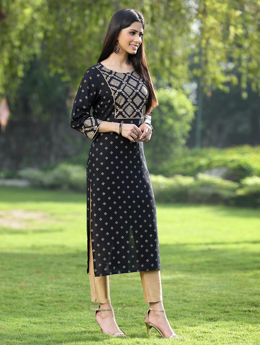 women's straight kurta - 18697433 - Standard Image - 1
