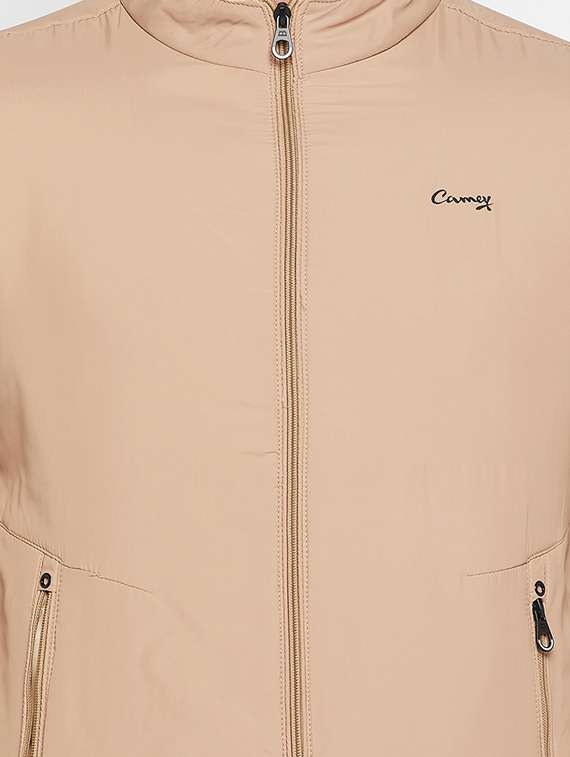 beige polyester bomber jacket - 18697679 -  Standard Image - 4