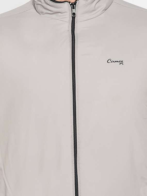 grey polyester bomber jacket - 18697700 -  Standard Image - 4