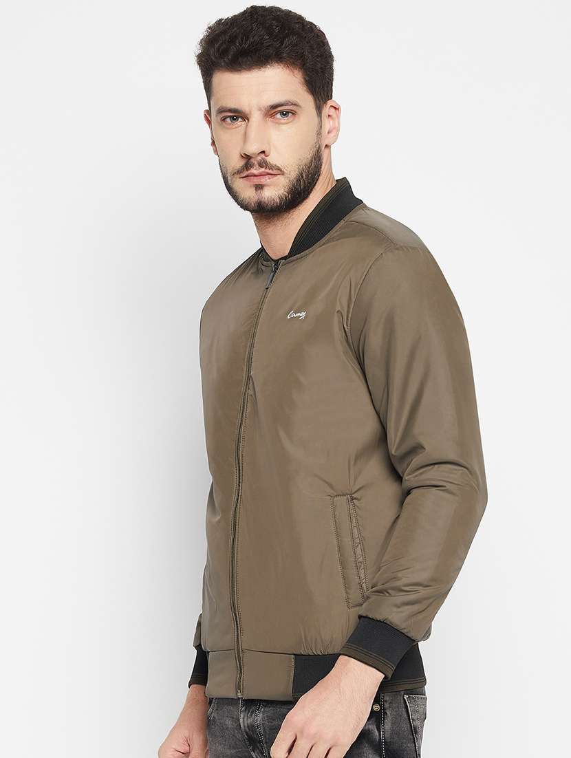 green polyester bomber jacket - 18697703 -  Standard Image - 1