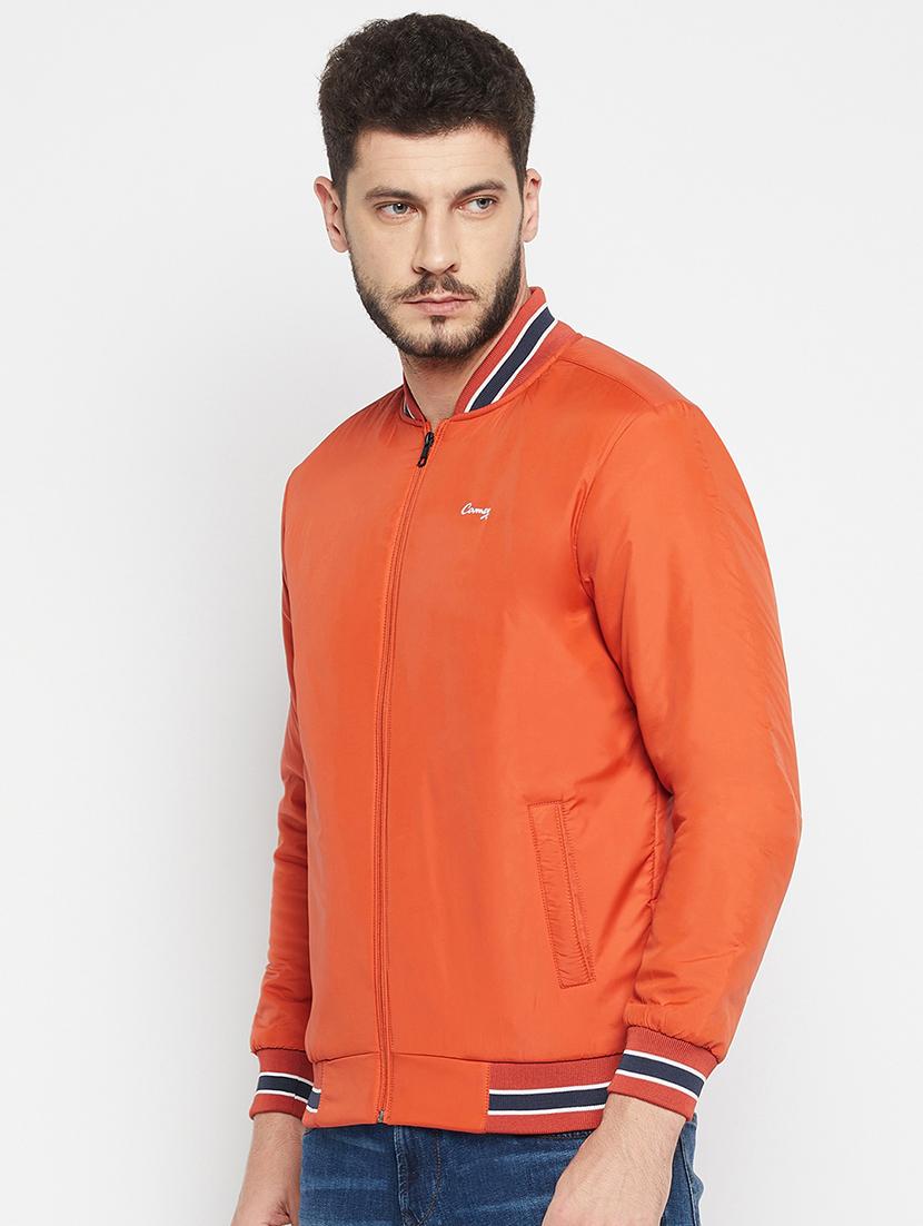 red polyester bomber jacket - 18697705 - Standard Image - 1