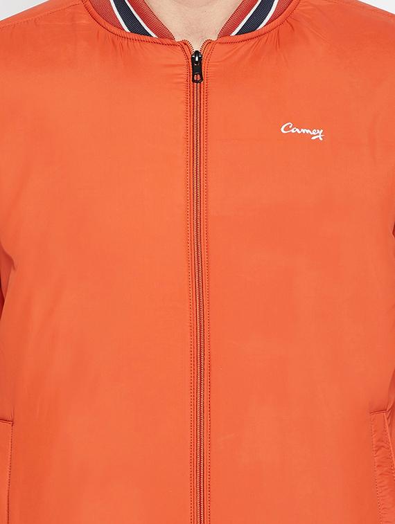 red polyester bomber jacket - 18697705 - Standard Image - 4