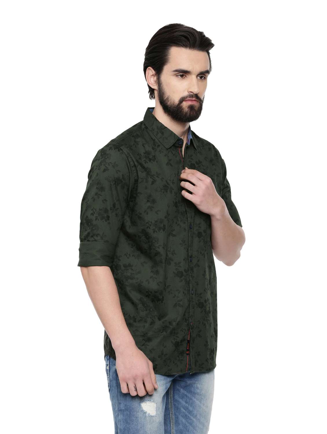 mens florals casual shirt - 18697957 - Standard Image - 1