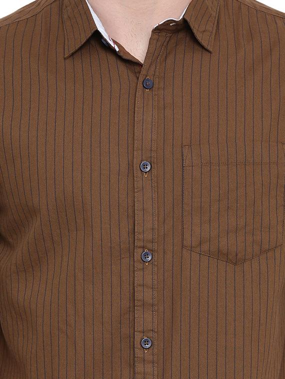 mens stripes casual shirt - 18697982 - Standard Image - 4