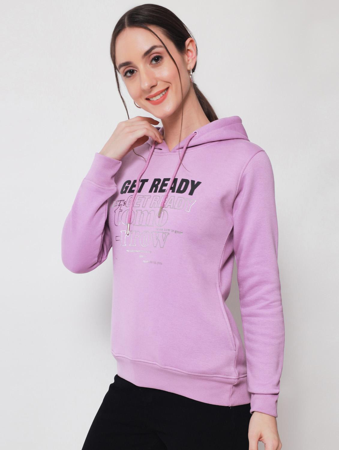 hooded chest printed sweatshirt - 18698282 -  Standard Image - 1