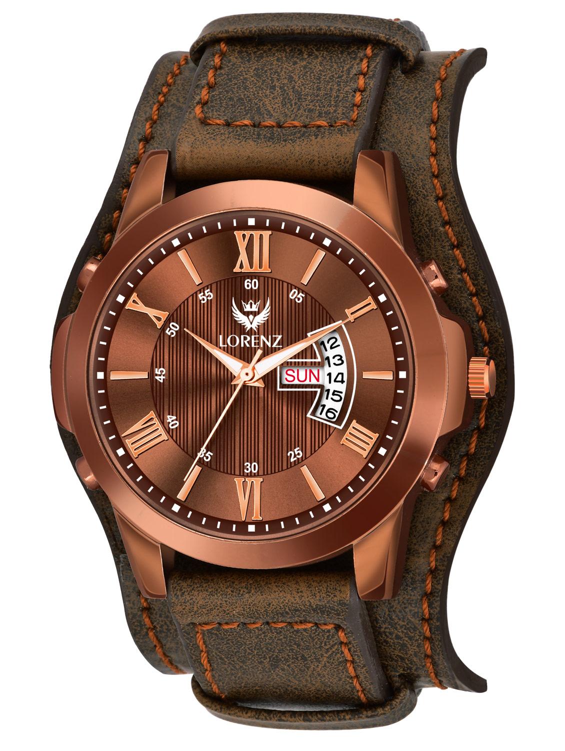 lorenz two-in-one detachable bracelet strap day & date analogue watch - 18699926 - Zoom Image - 0