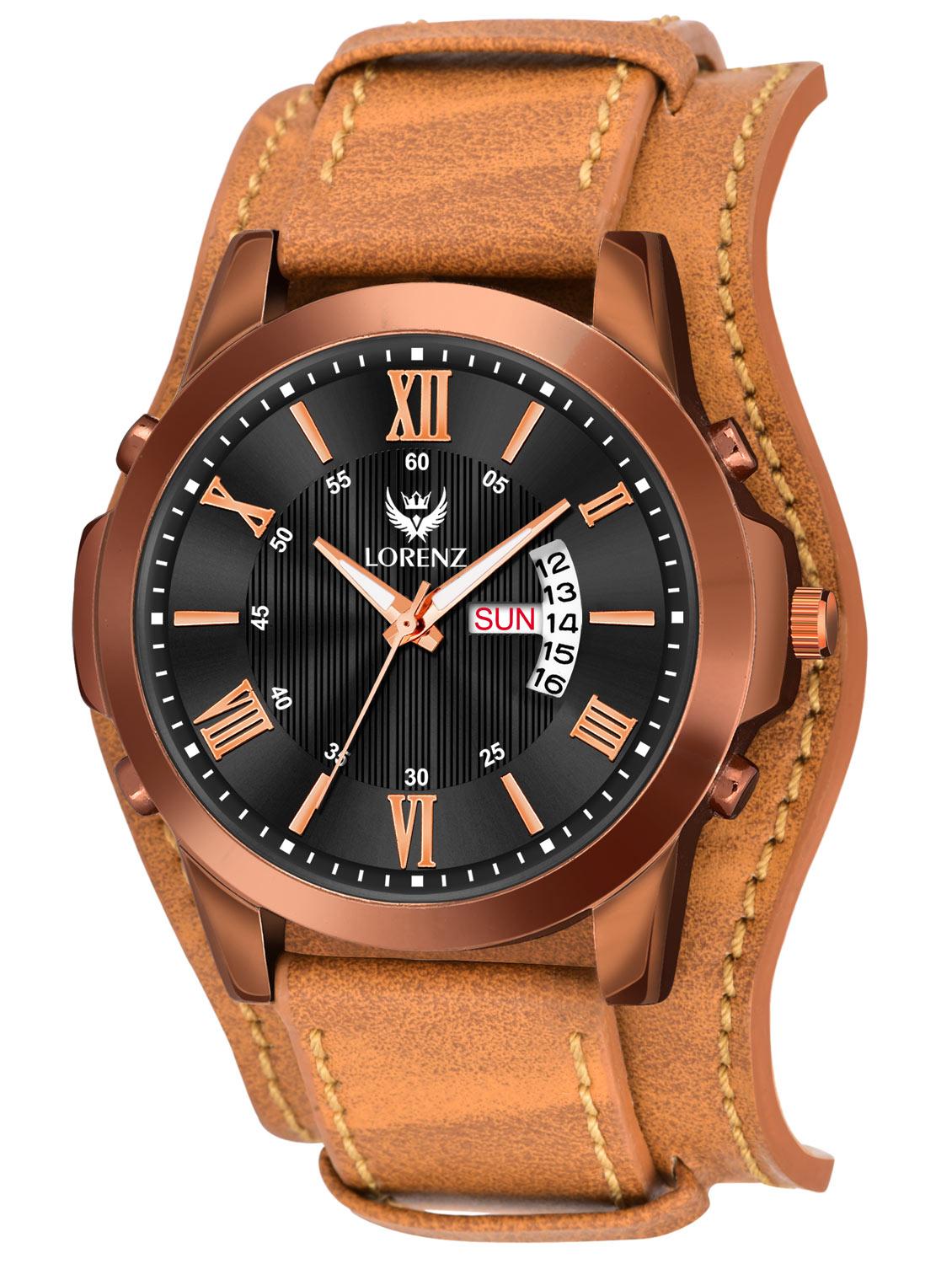 lorenz two-in-one detachable bracelet strap day & date analogue watch - 18699927 - Zoom Image - 0