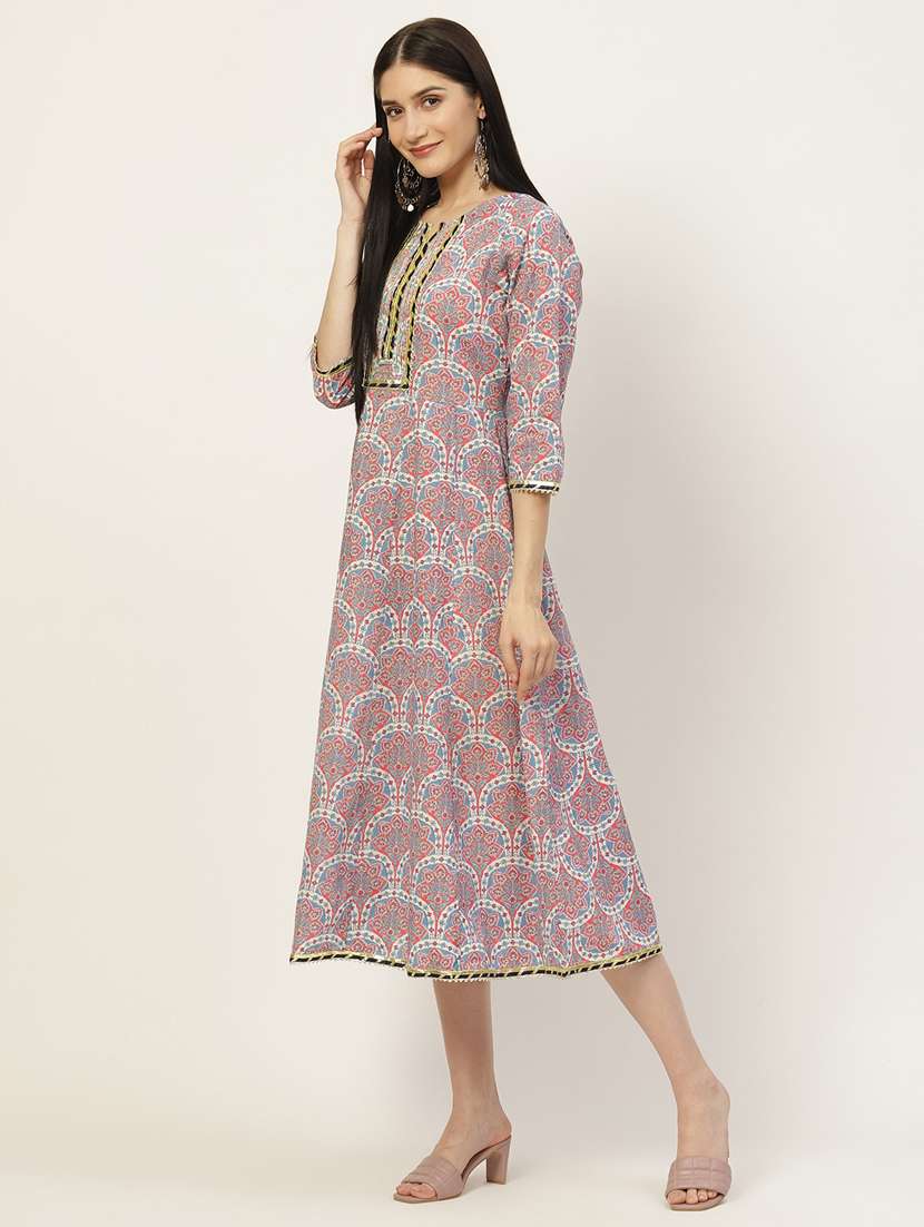 floral printed anarkali ethnic dress - 18699949 -  Standard Image - 1