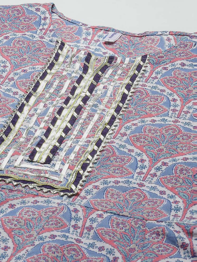 floral printed anarkali ethnic dress - 18699949 -  Standard Image - 4