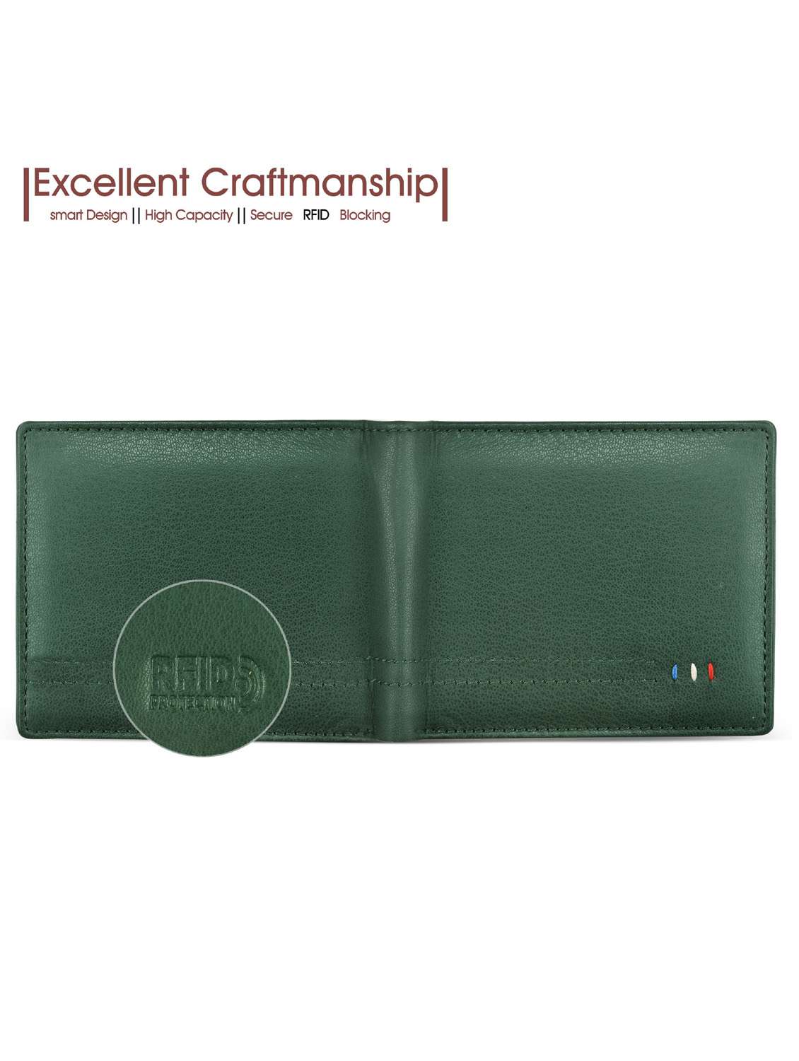 green leather wallet - 18700279 - Standard Image - 1