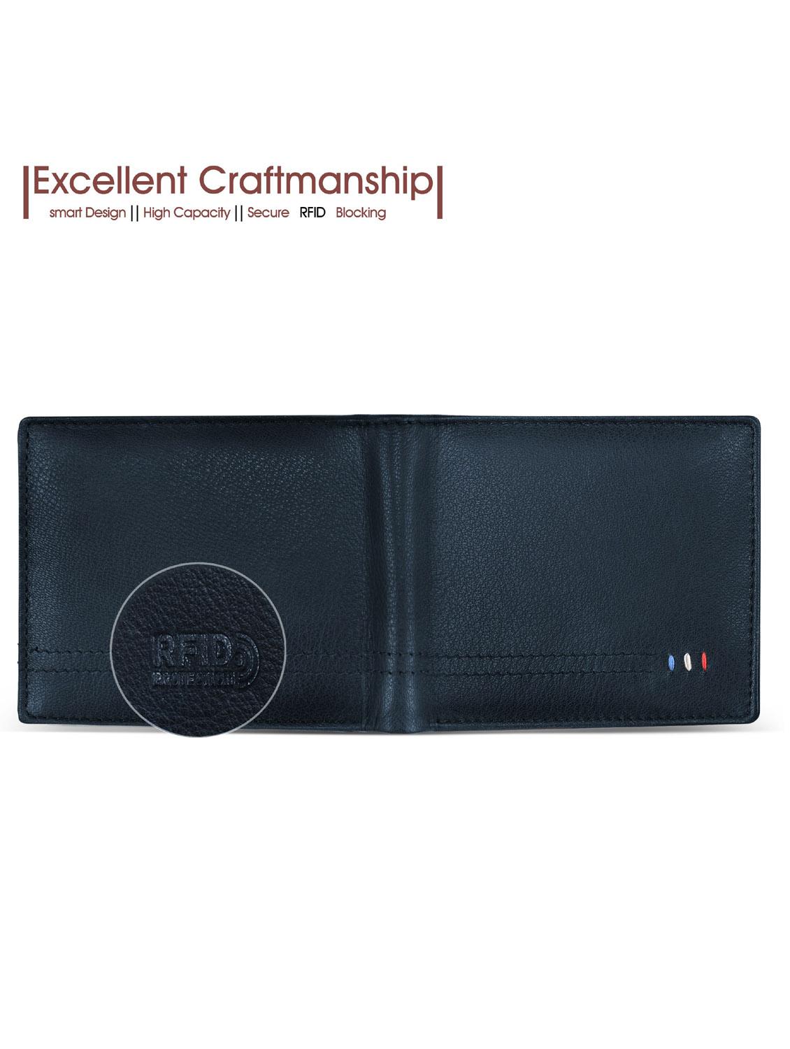 blue leather wallet - 18700280 -  Standard Image - 1