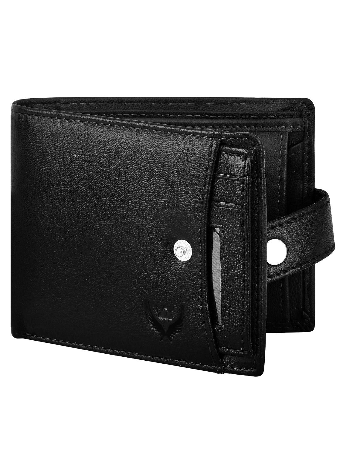 black leather wallet - 18700285 -  Zoom Image - 0