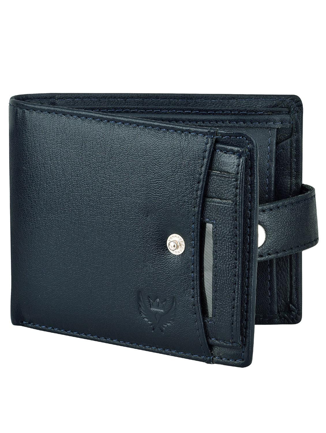 blue leather wallet - 18700288 -  Zoom Image - 0