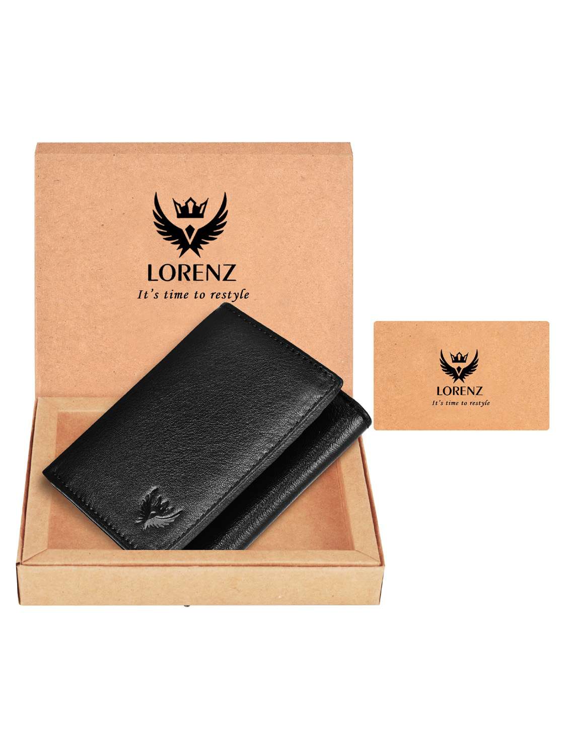 black leather wallet - 18700289 -  Standard Image - 4
