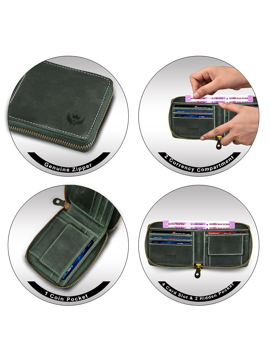 green leather wallet - 18700318 -  Standard Image - 1