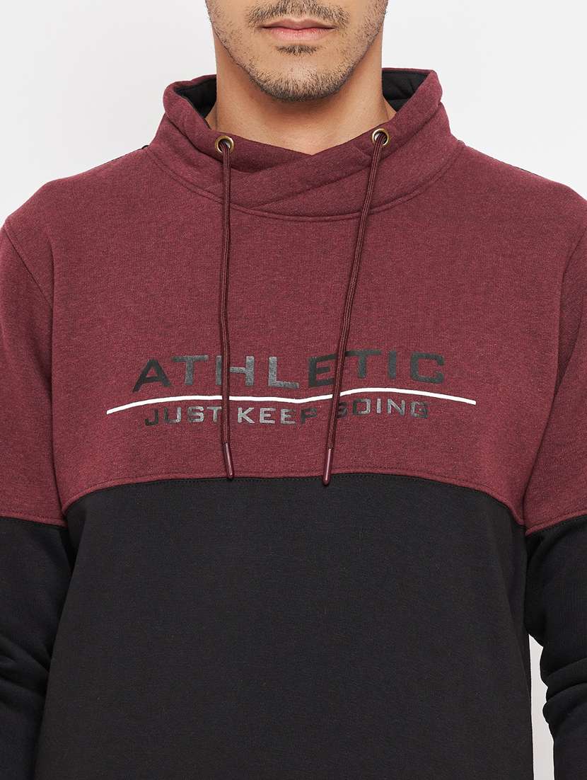 drawstring neck color blocked sweatshirt - 18701179 -  Standard Image - 4