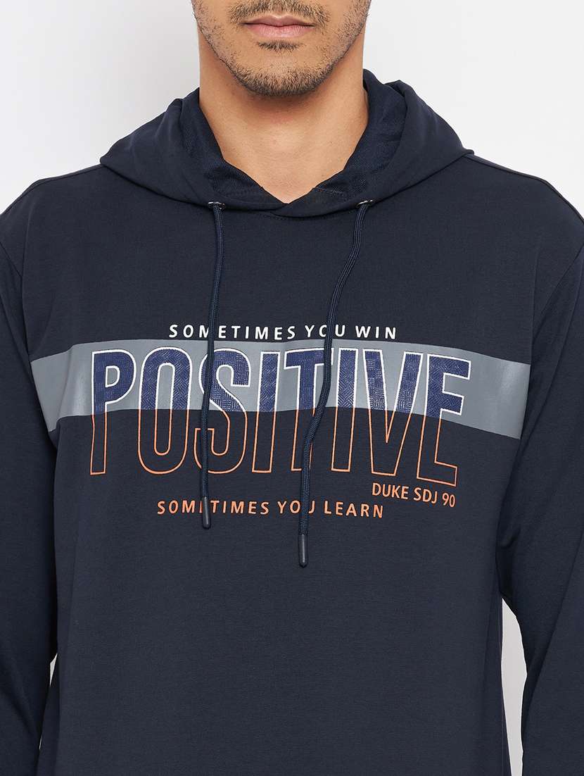 hooded neck chest printed sweatshirt - 18701182 -  Standard Image - 4