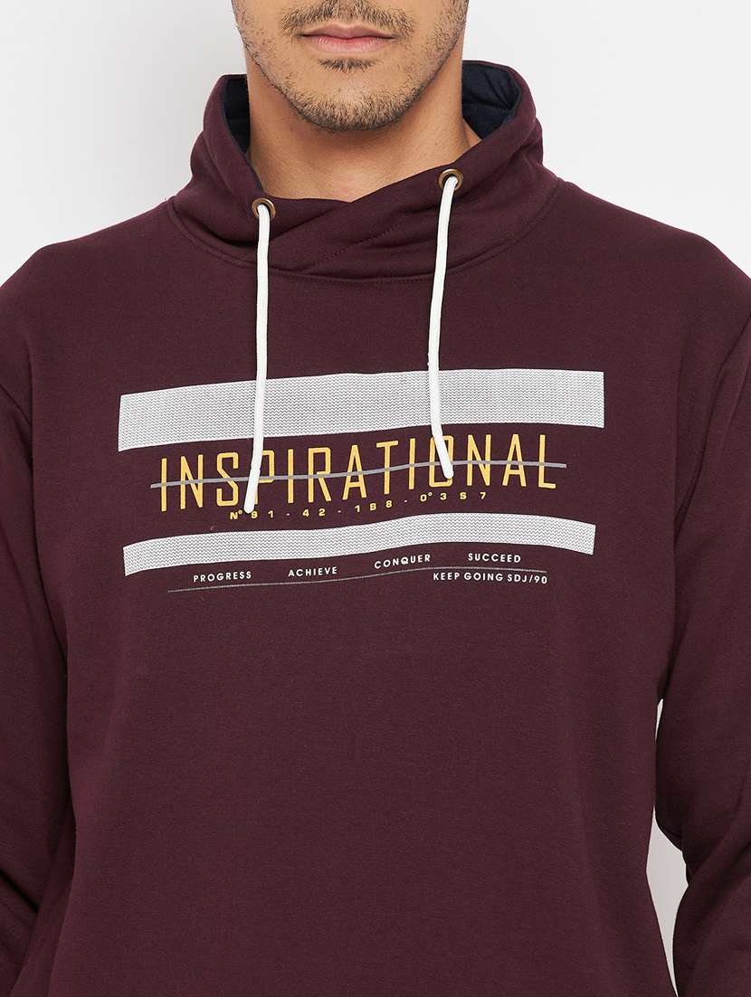 drawstring neck chest printed sweatshirt - 18701184 -  Standard Image - 4