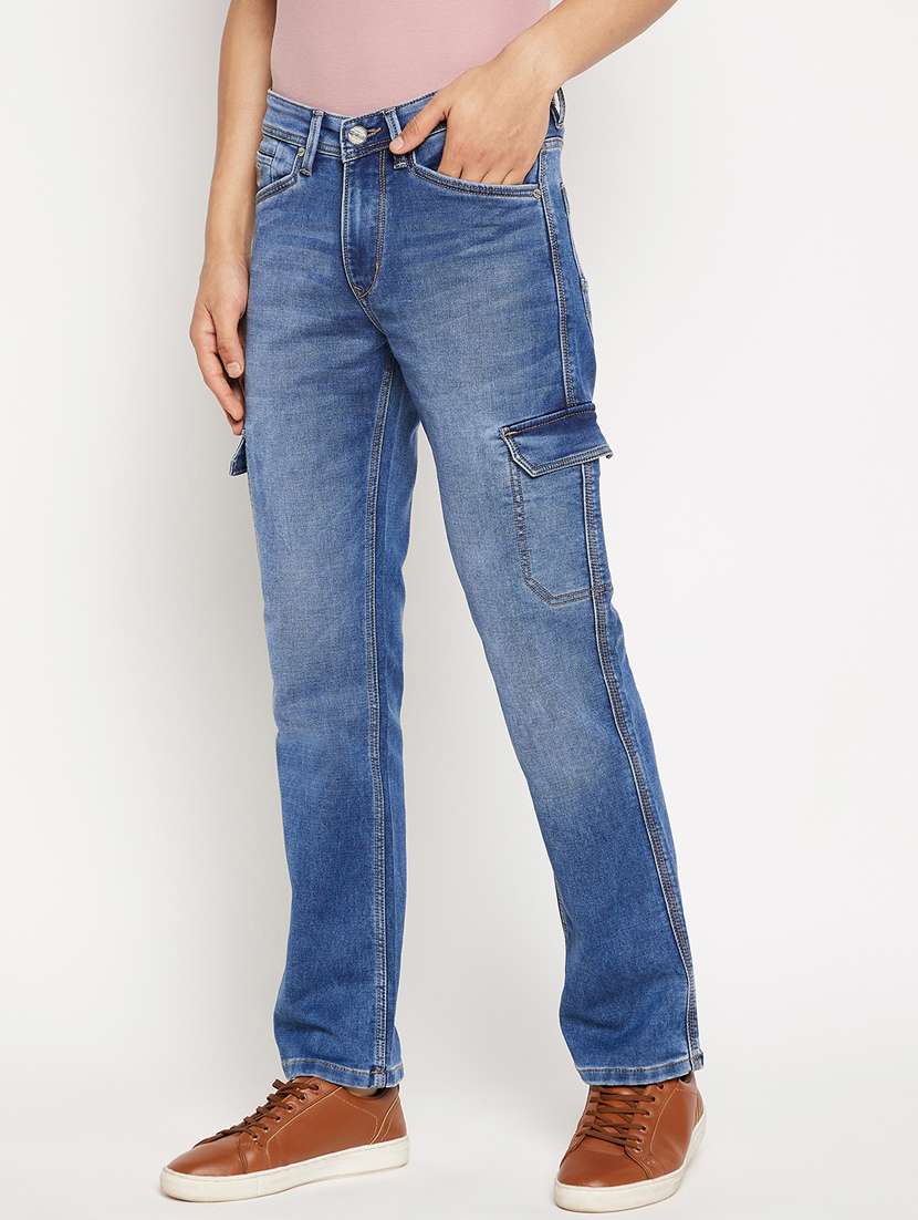 mid rise light washed denim jean - 18701487 -  Standard Image - 1