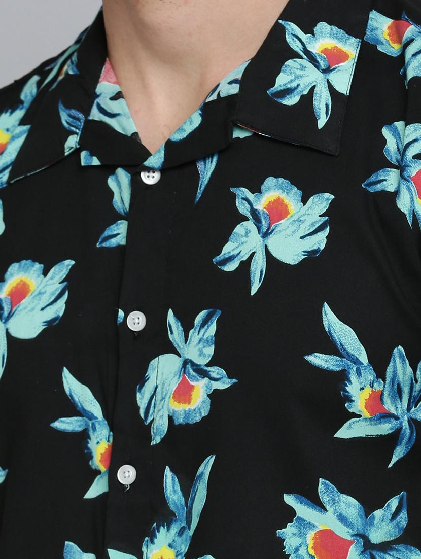 men shirt collar printed co-ords - 18701515 - Standard Image - 6