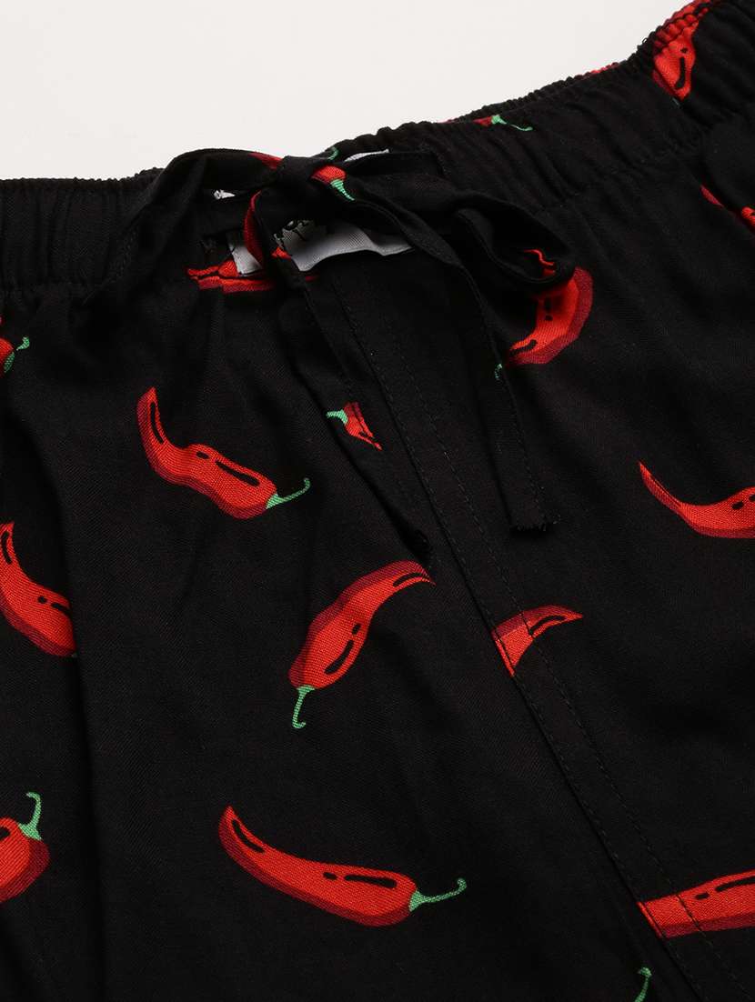 men shirt collar printed co-ords - 18701517 -  Standard Image - 4