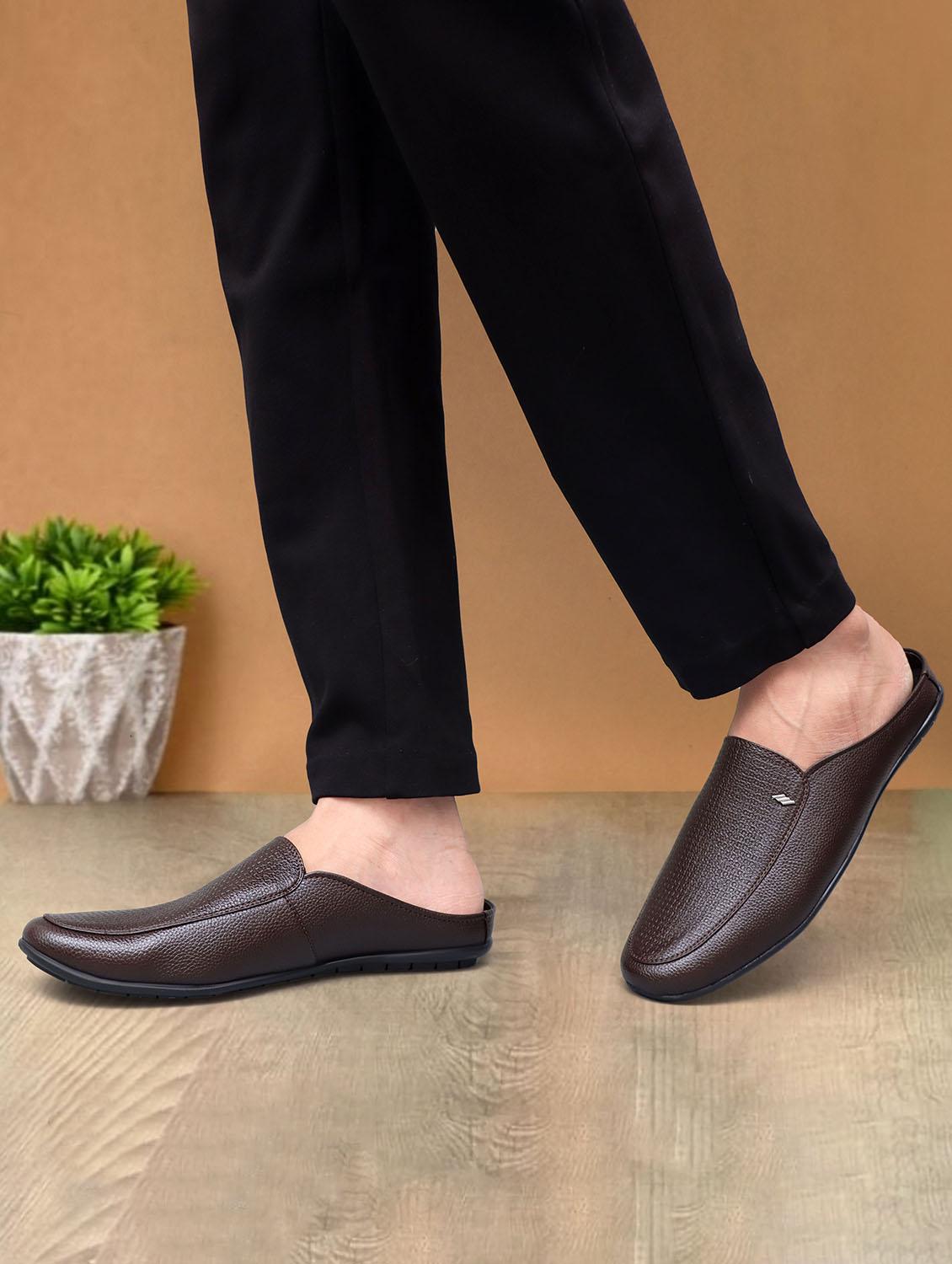 mens brown slip on moccasin - 18701529 -  Standard Image - 1