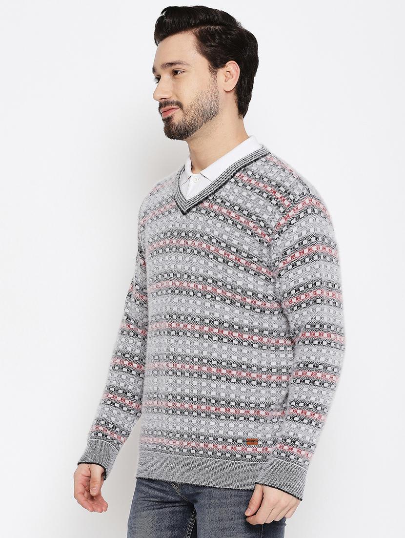 grey full sleeved pullover - 18701633 - Standard Image - 1