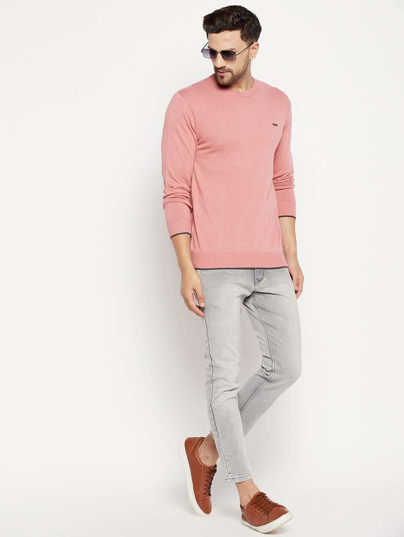 pink full sleeved pullover - 18701655 -  Standard Image - 4