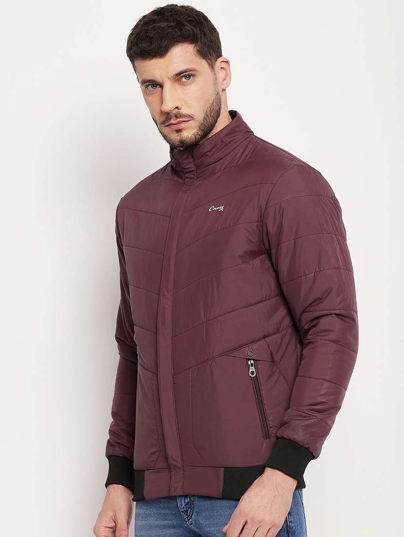 men solid long sleeve quilted jacket - 18701670 -  Standard Image - 1