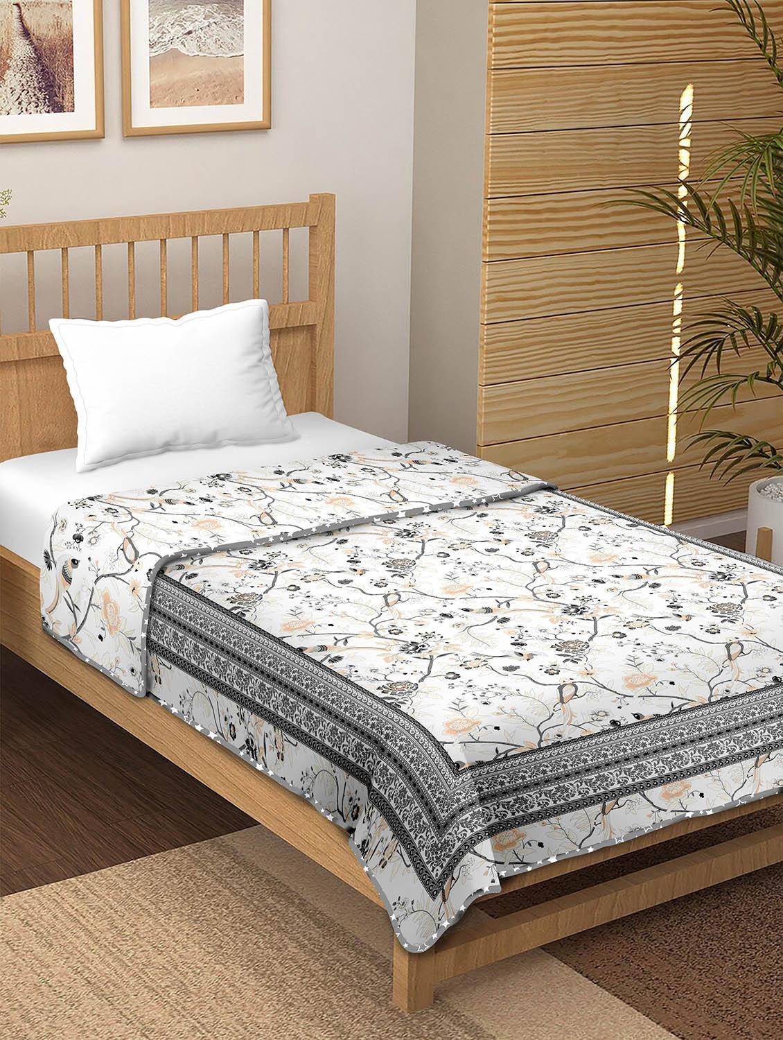 printed single bed dohar - 18701945 - Standard Image - 1
