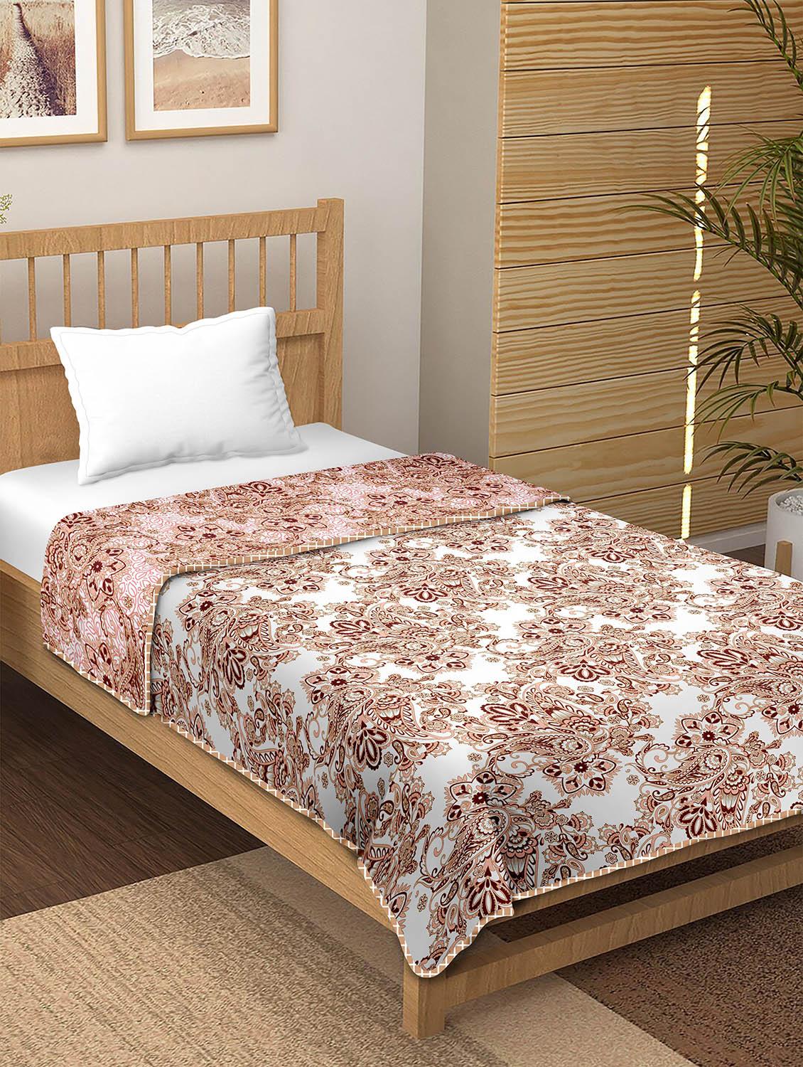 printed single bed dohar - 18701952 -  Standard Image - 1