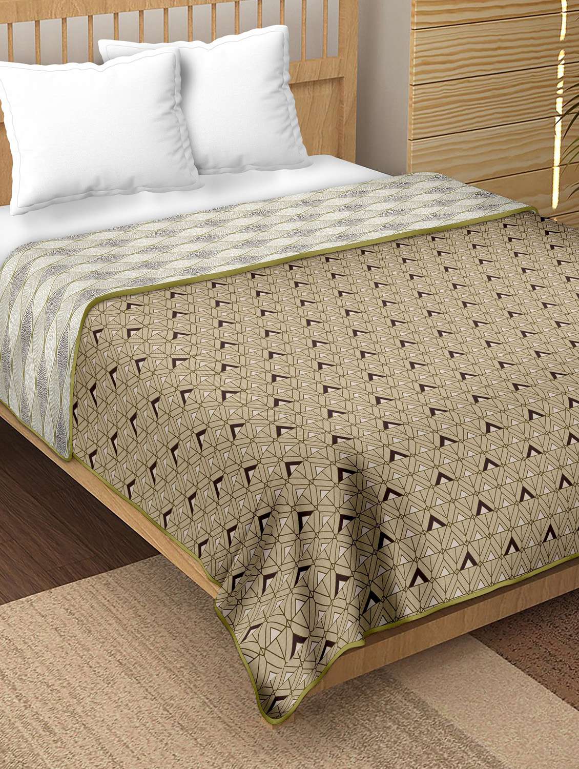 double dohar/ac blanket reversible cotton|size: 228 x 254 cm -finland collection