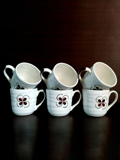 moody panda elegant set of 6 cups | cup set | tea cups | set of 6 cups | ceramic - 18703920 - Standard Image - 0